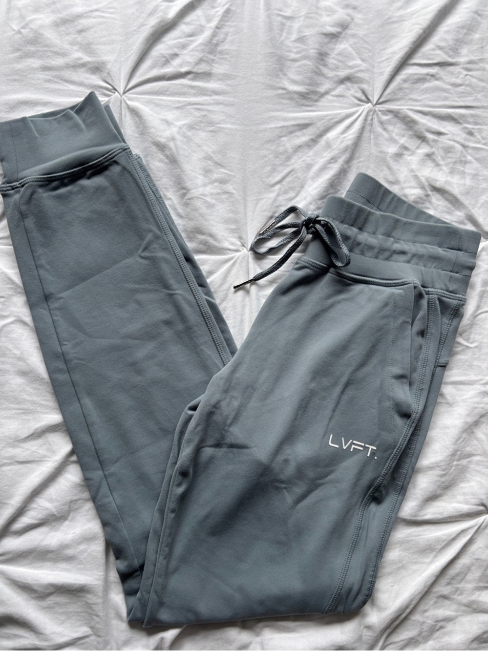 Live Fit Gray Jogger Bottoms with Drawstring